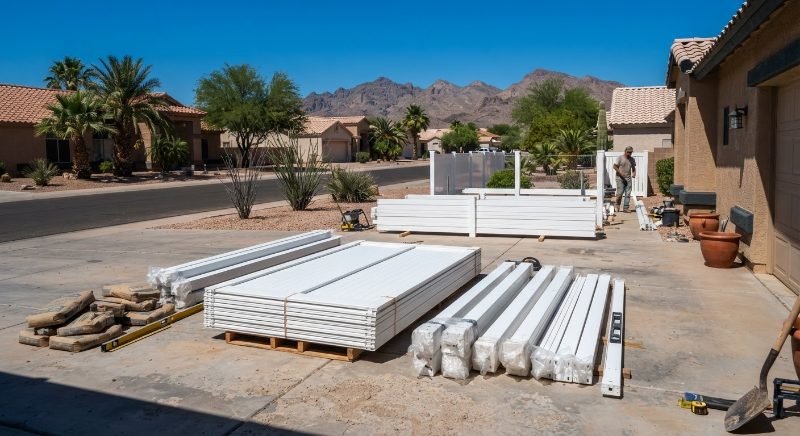 Aluminum Fences project — Yuma, Arizona